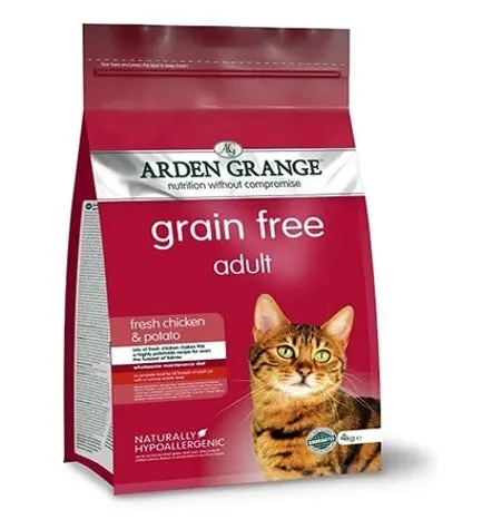 Arden Grange Grain Free Adult Fresh Chicken & Potato Dry Cat Food - 4KG