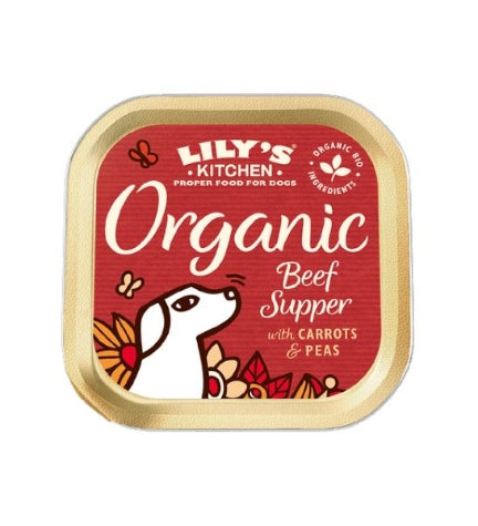 Lily's Kitchen Organic Beef Supper Wet Dog Food - 150G
