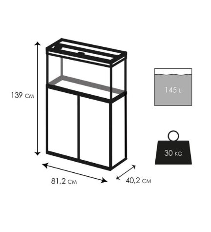 Ciano Emotions Nature Pro 80 White Aquarium 81.2x40.2x56cm