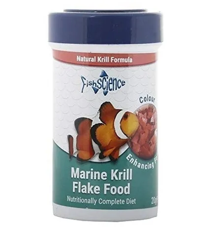 FishScience Marine Krill Flake Fish Food - 20G