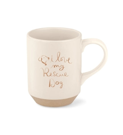 PetShop by Fringe Studio Love My Rescue Stoneware Mug CREAM/3.25X4.25