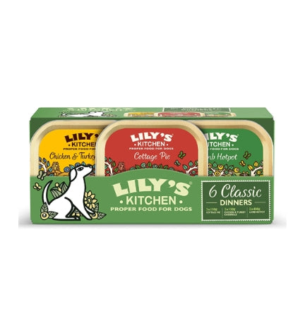 Lily's Kitchen Dog Classic Dinners Multipack Wet Dog Food - 6X150G