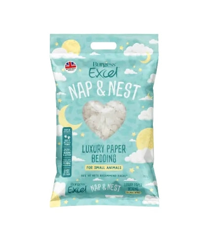 Burgess Excel Nap & Nest Paper Bedding - 750G