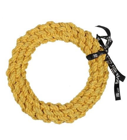 ebi Bite Me 'Da-Chain' Braided Ring - YELLOW/18CM