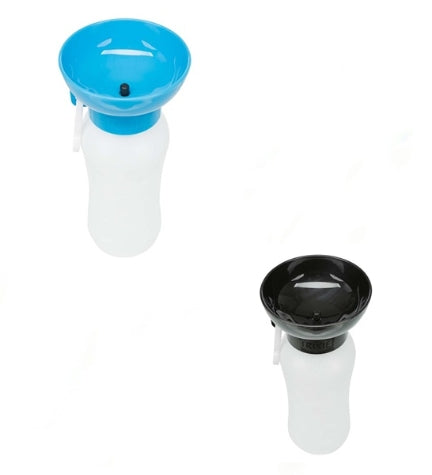 Trixie Bottle with Drinking Dog Bowl - BLACK/550ML