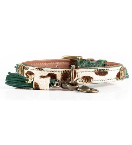 DWAM Ivy Dog Collar - ANIMAL PRINT/XS(23-29X2CM)
