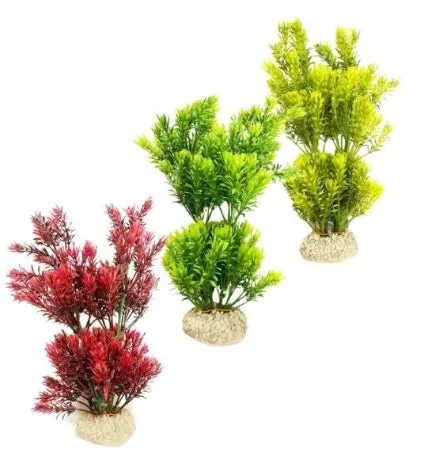 Aqua D’Ella Plant Canadensis Aquarium Décor - Red/23cm