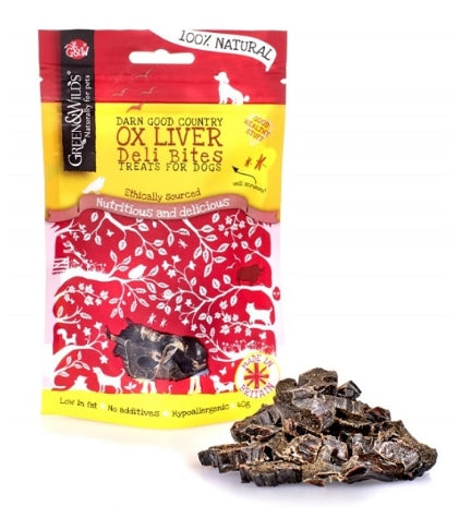 Green&Wilds Ox Liver Deli Bites Dog Treats - 40G