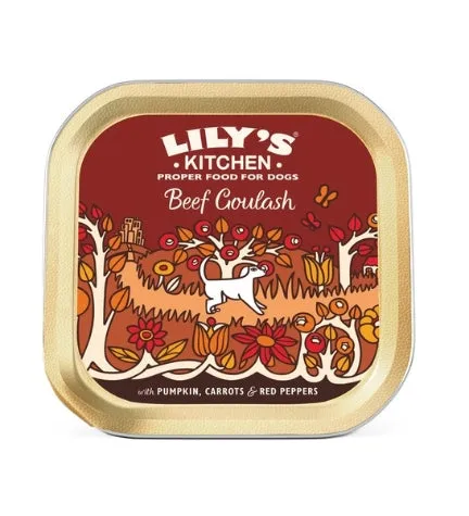 Lily's Kitchen Dog Beef Goulash Dog Wet Food Box 12x150G