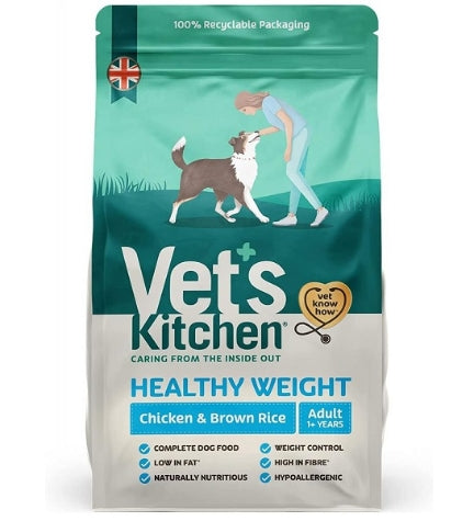Vet's Kitchen Light Chicken & Brown Rice Dry Dog Food - 7.5KG
