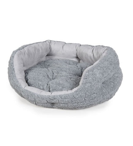 Danish Design Bobble Deluxe Slumber Dog Bed - PEWTER/89CM