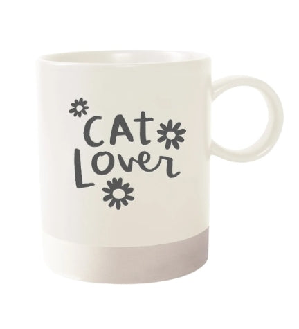 PetShop by Fringe Studio Cat Lover Saratoga Mug - WHITE/3.25X4.25