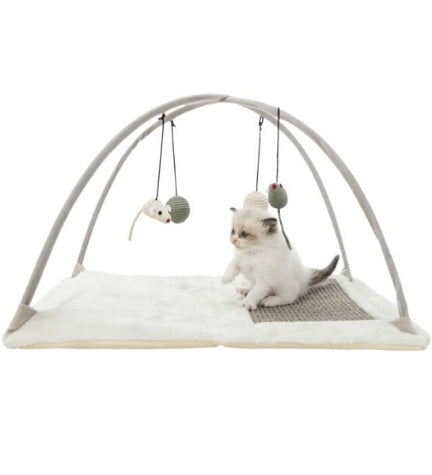 Trixie Junior Scratching Mat with Arch for Cats - GREY/60X33X42CM