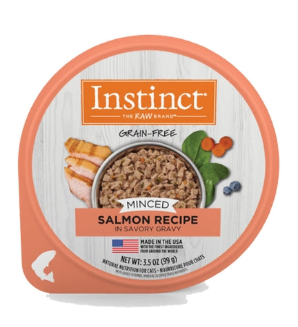 Instinct Minced Real Salmon Recipe Wet Cat Food - 3.5oz
