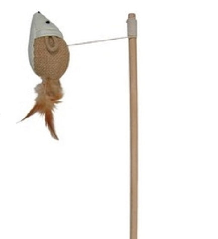 Trixie Playing Mouse Rod Cat Toy - 47CM