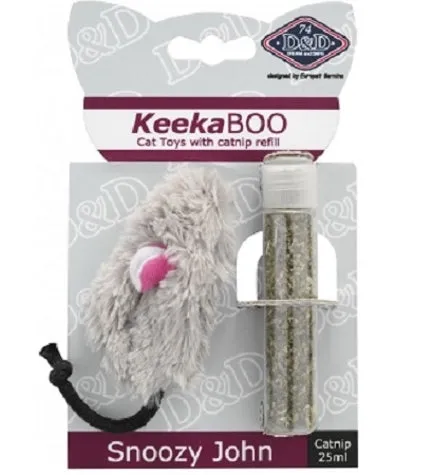 D&D KeekaBOO Snoozy John Plush Cat Toy - 8CM
