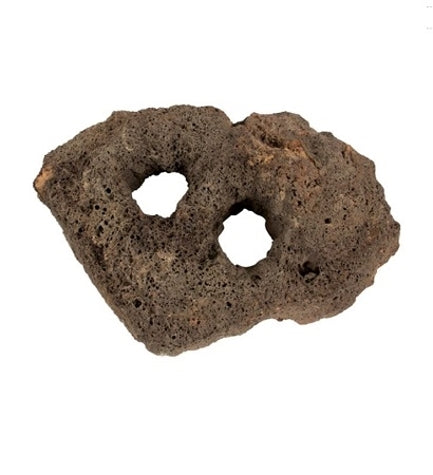 AkvaStabil Carved Lava Rock with 2 Holes 
