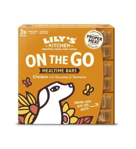 Lily's Kitchen Chicken on the Go Bars Multipack for Dogs - 3X40G