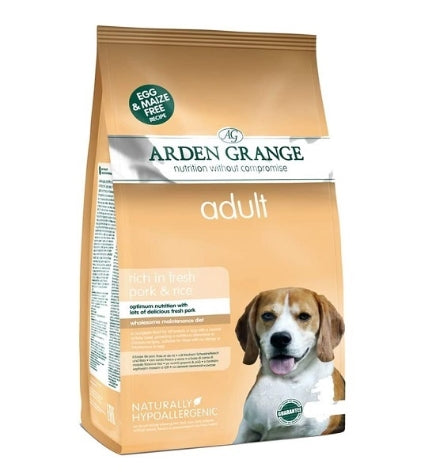 Arden Grange Pork & Rice Adult Dry Dog Food 2kg