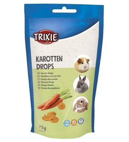 Trixie Carrot Drops Small Pet Treats - CARROTS/75G