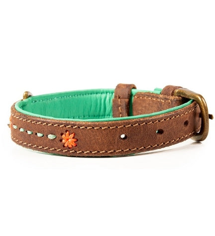 DWAM Joplin Dog Collar - BROWN/S(27-33X2CM)