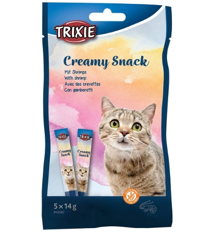 Trixie Creamy Snack with Shrimp Cat Treats - 5X14G