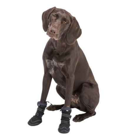 Trixie 2pcs Active Long Paw Protection Walker for Dogs - BLACK/SMALL