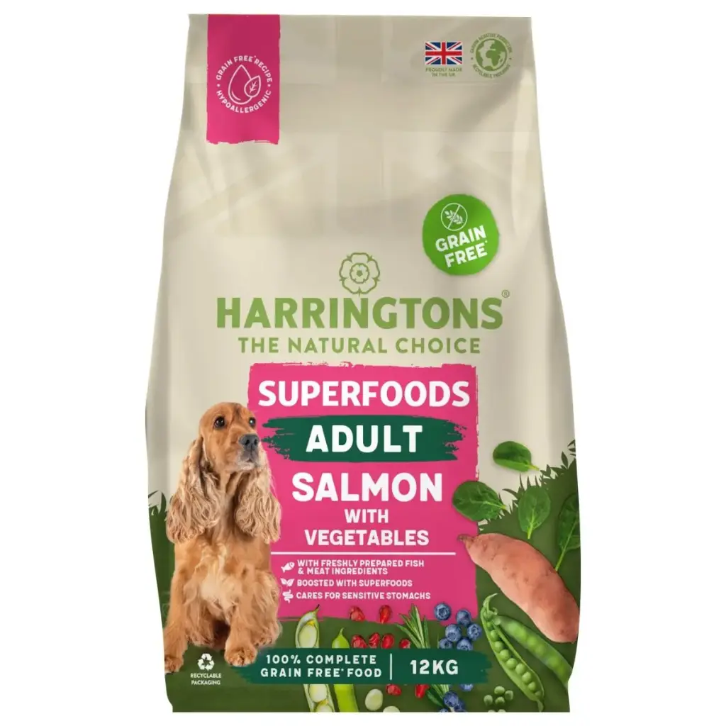 Harringtons Superfoods Salmon with Vegetables Adult Dry Dog Food