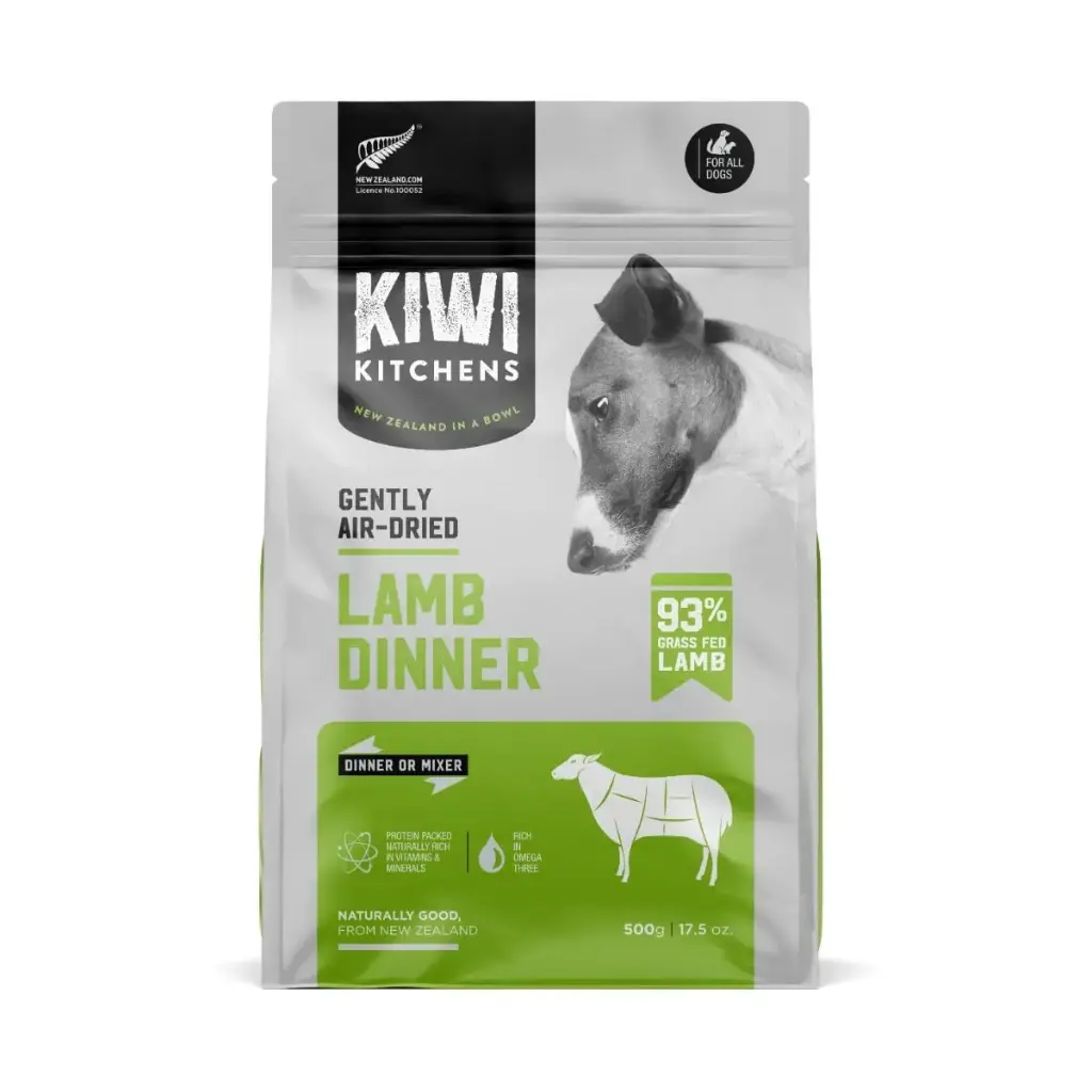 Kiwi Kitchens Air-Dried Lamb Dinner Dry Dog Food-1kg