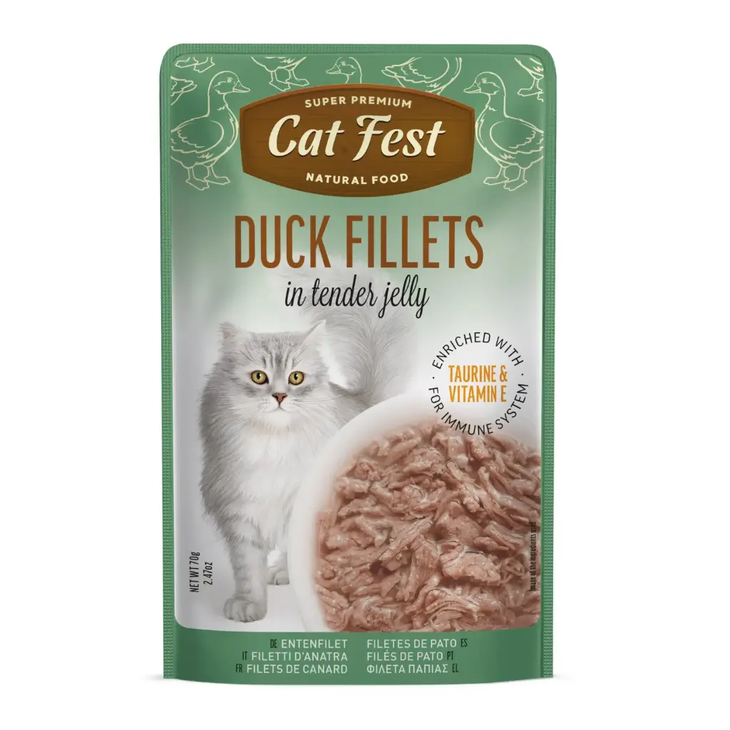 Cat Fest Duck Fillets In Tender Jelly For Cats 70gm
