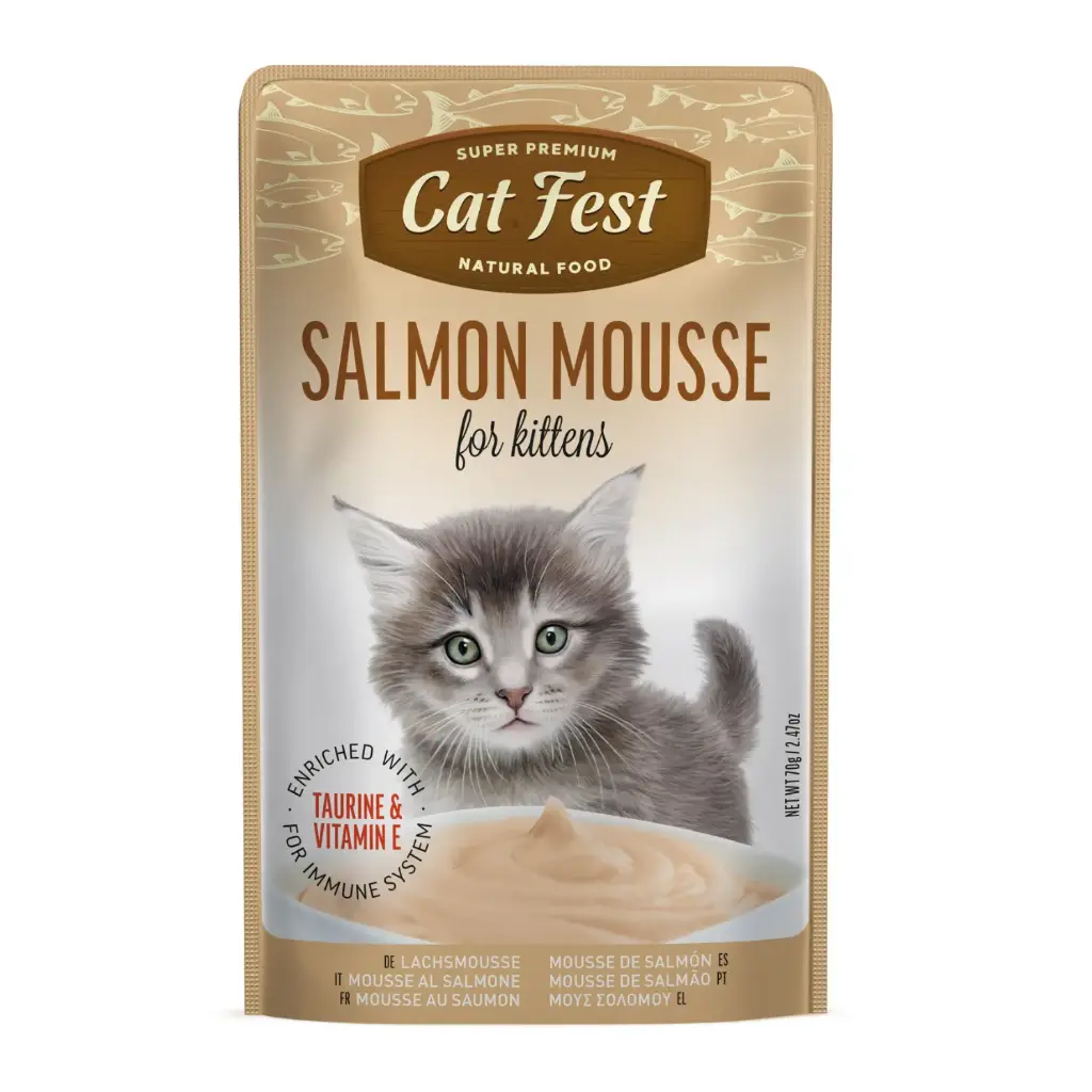 Cat Fest Salmon Mousse For Kittens 70gm