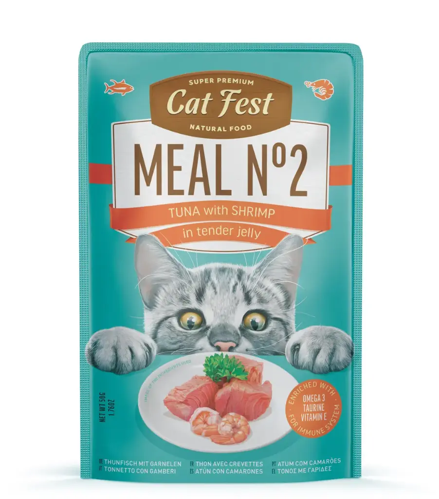 Cat Fest Meal No 2 Cat Food in Jelly-Tuna With Shrimp 50gm