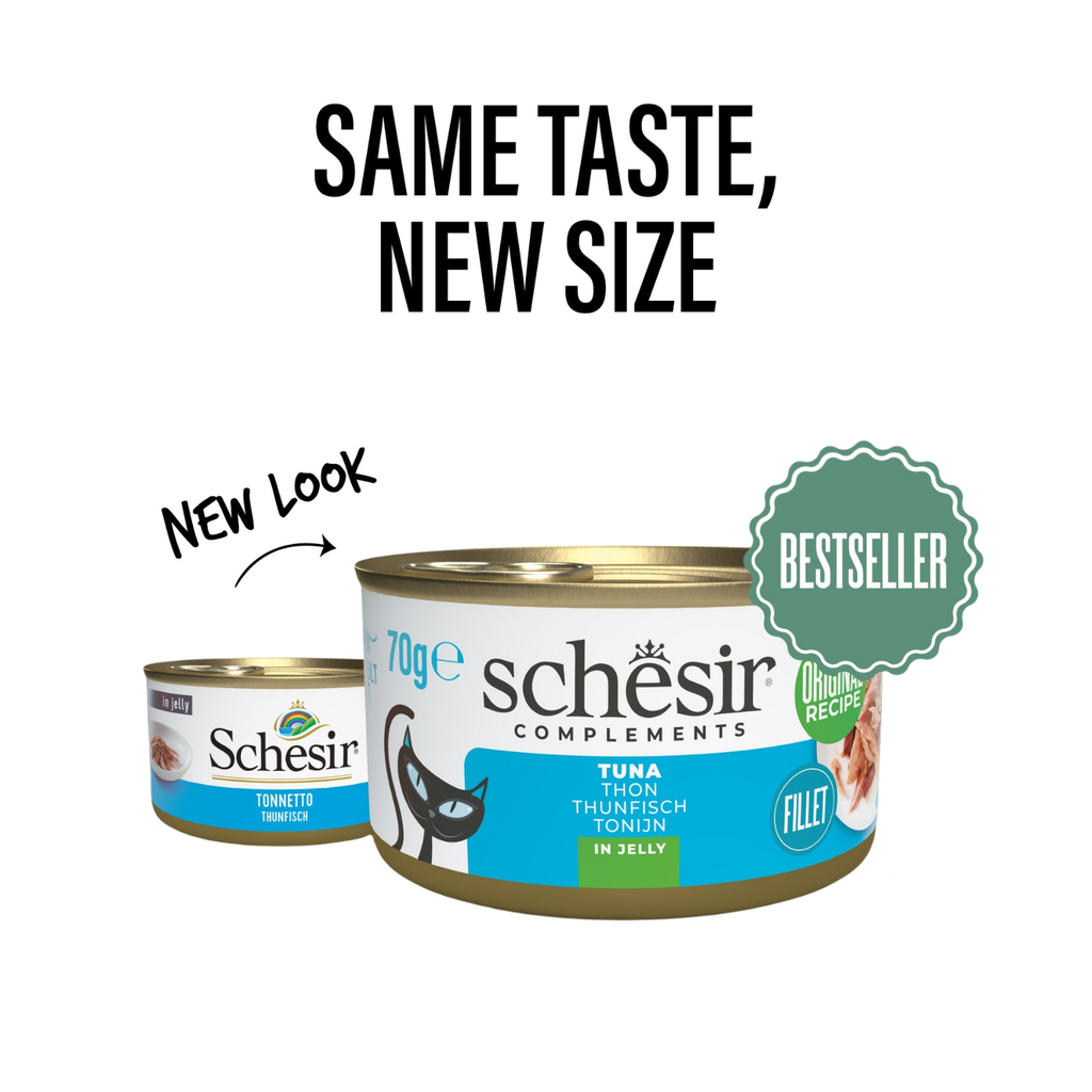 Schesir Complements Cat Wet Food  in Jelly Can- Tuna 70g 