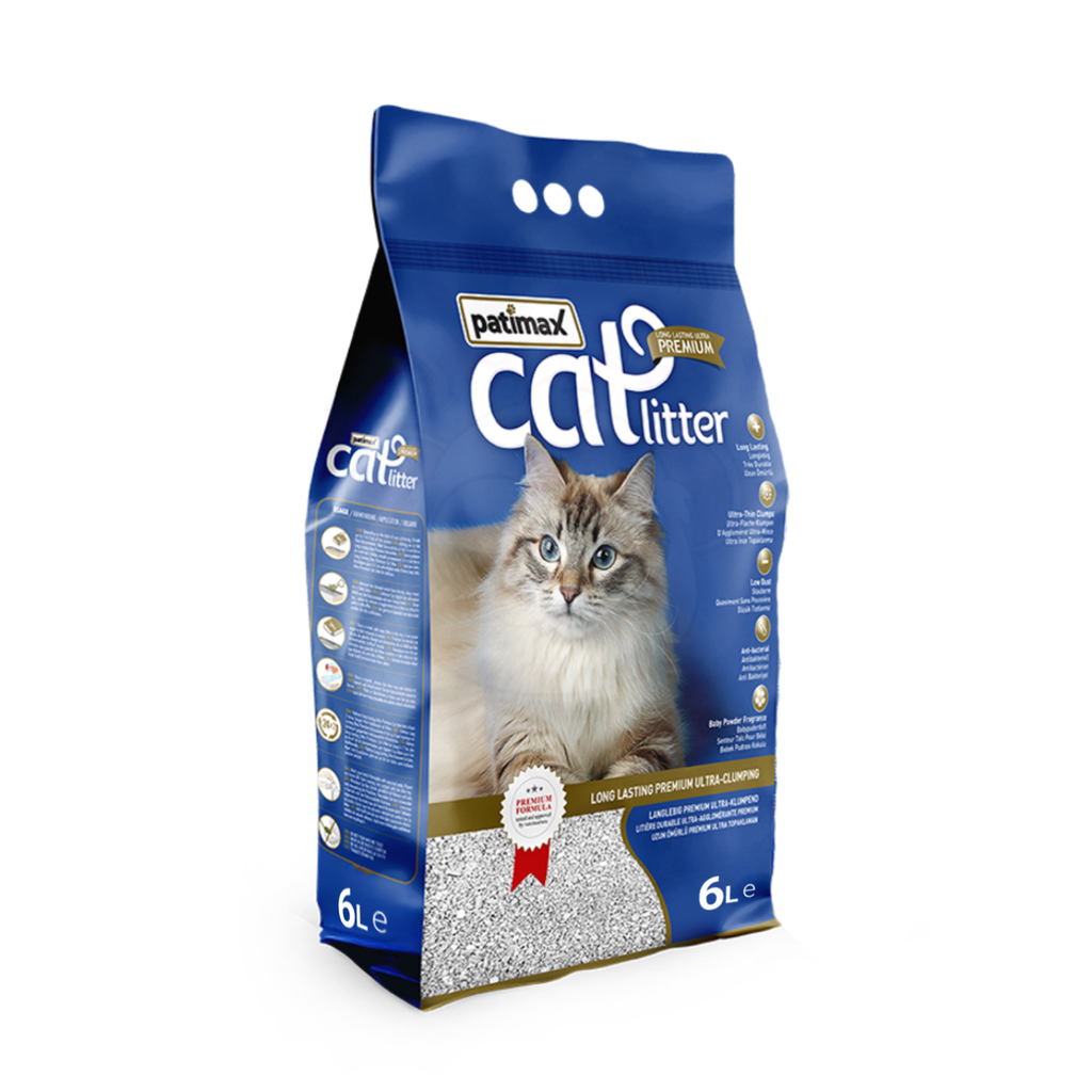 Patimax Premium Ultra Clumping Cat Litter[Flavor - Lavander, Size - 6L]