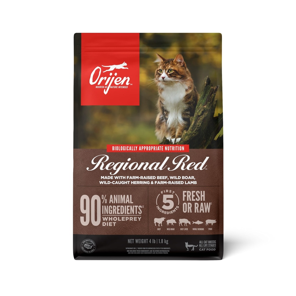 Orijen Regional Red Dry Cat Food - 340G