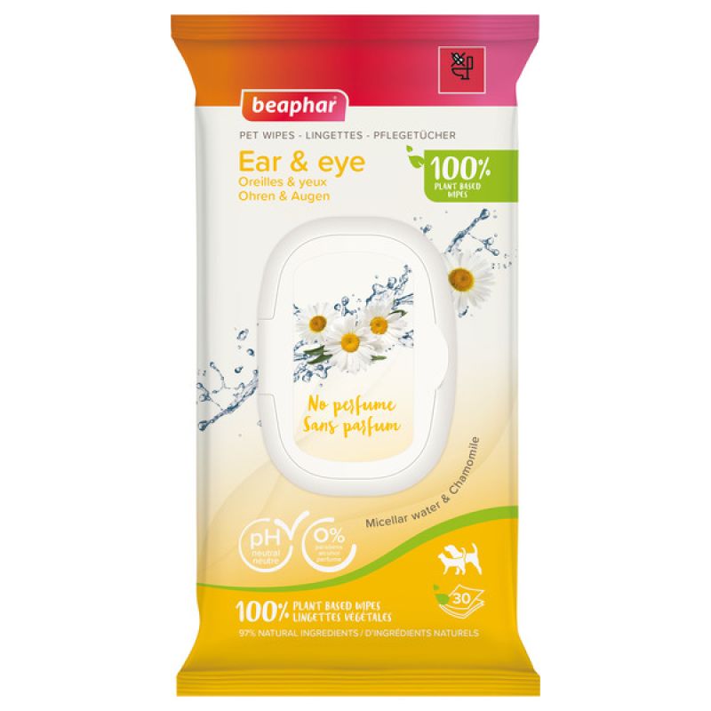 Pet Wipes Ear & Eye (30 Wipes)