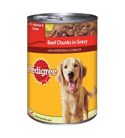 Pedigree Beef Chunks in Gravy Wet Dog Food - 400G