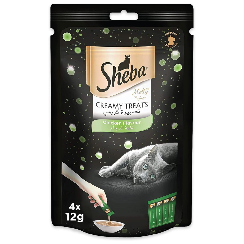 Sheba Melty Chicken Creamy Cat Treats - CHICKEN/4X12G