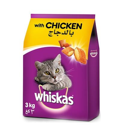Whiskas Adult Chicken Dry Cat Food - 480G