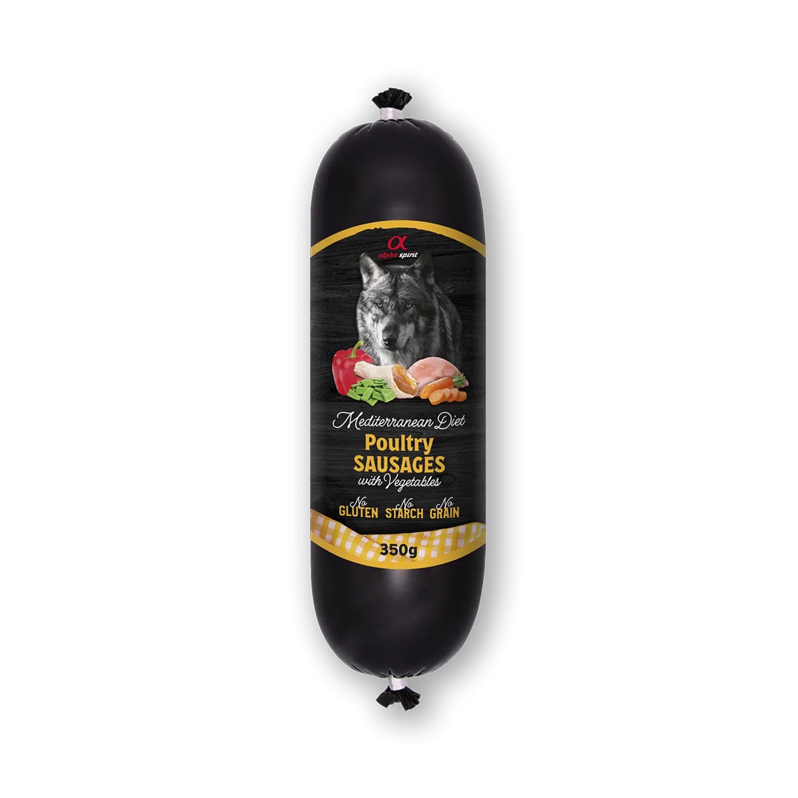 Alpha Spirit Mediterranean Sausage Poultry With Vegetables 350 g