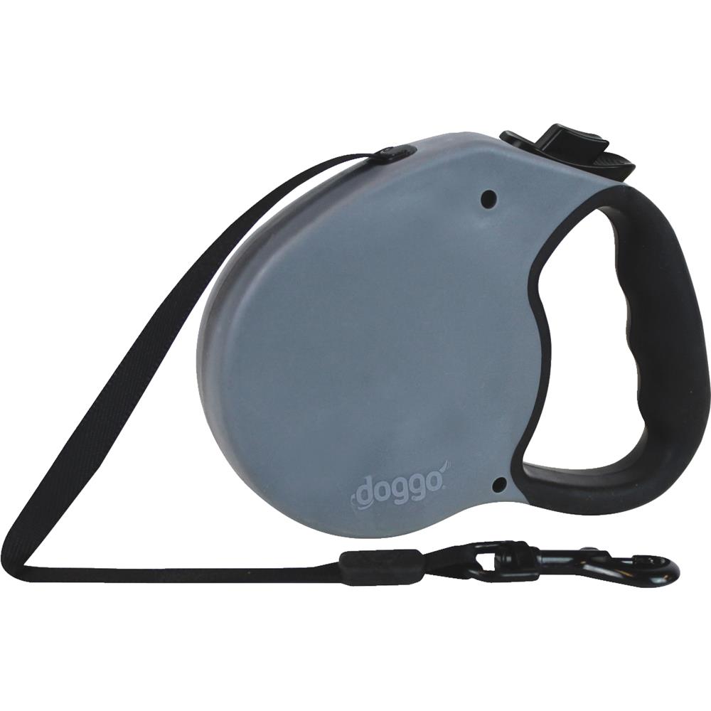 ALCOTT Doggo everyday retractable leash 4m, S, grey