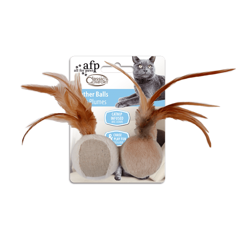 ALL FOR PAWS Classic Comfort Feather Ball