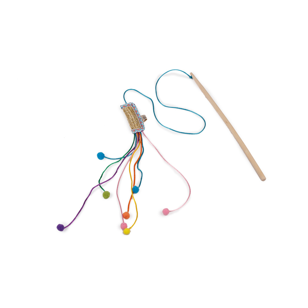afp-All for Paws Whisker Fiesta Wand Fire Cracker