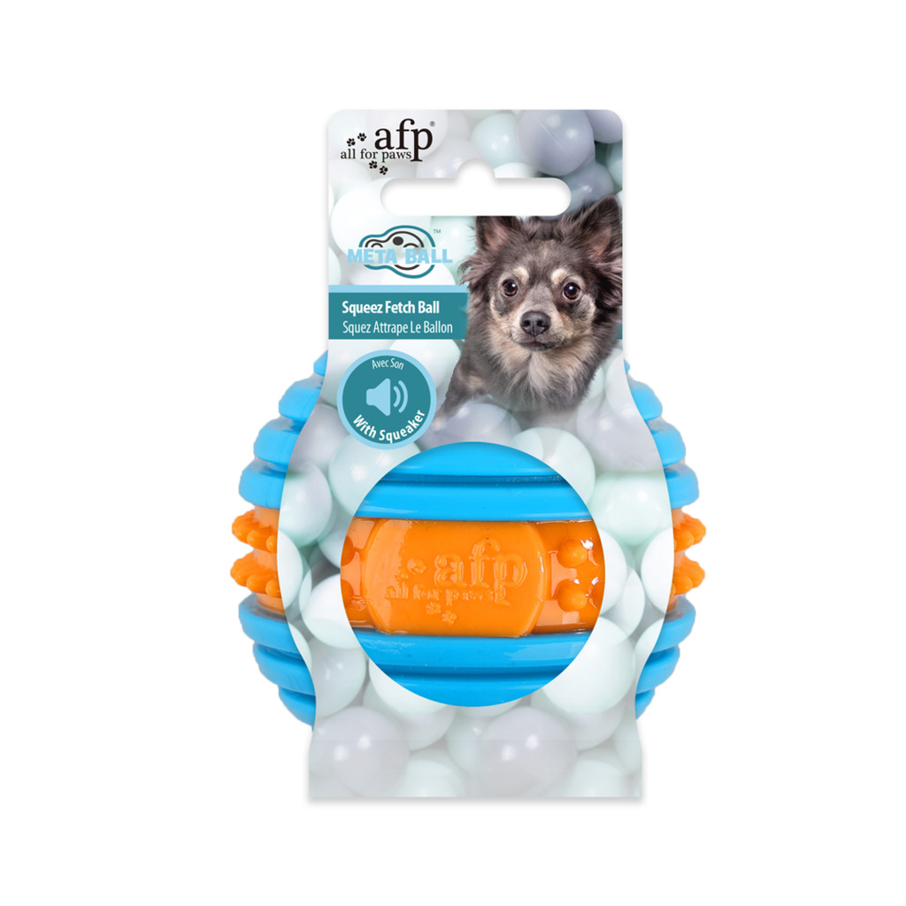afp-All for Paws Meta Ball Squeeze Fetch Ball