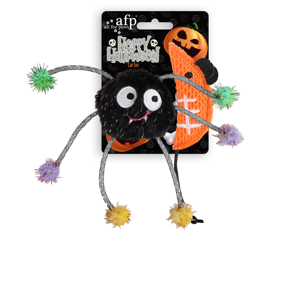 afp-All for Paws Naughty or Trick Spider & Mouse 2/pk