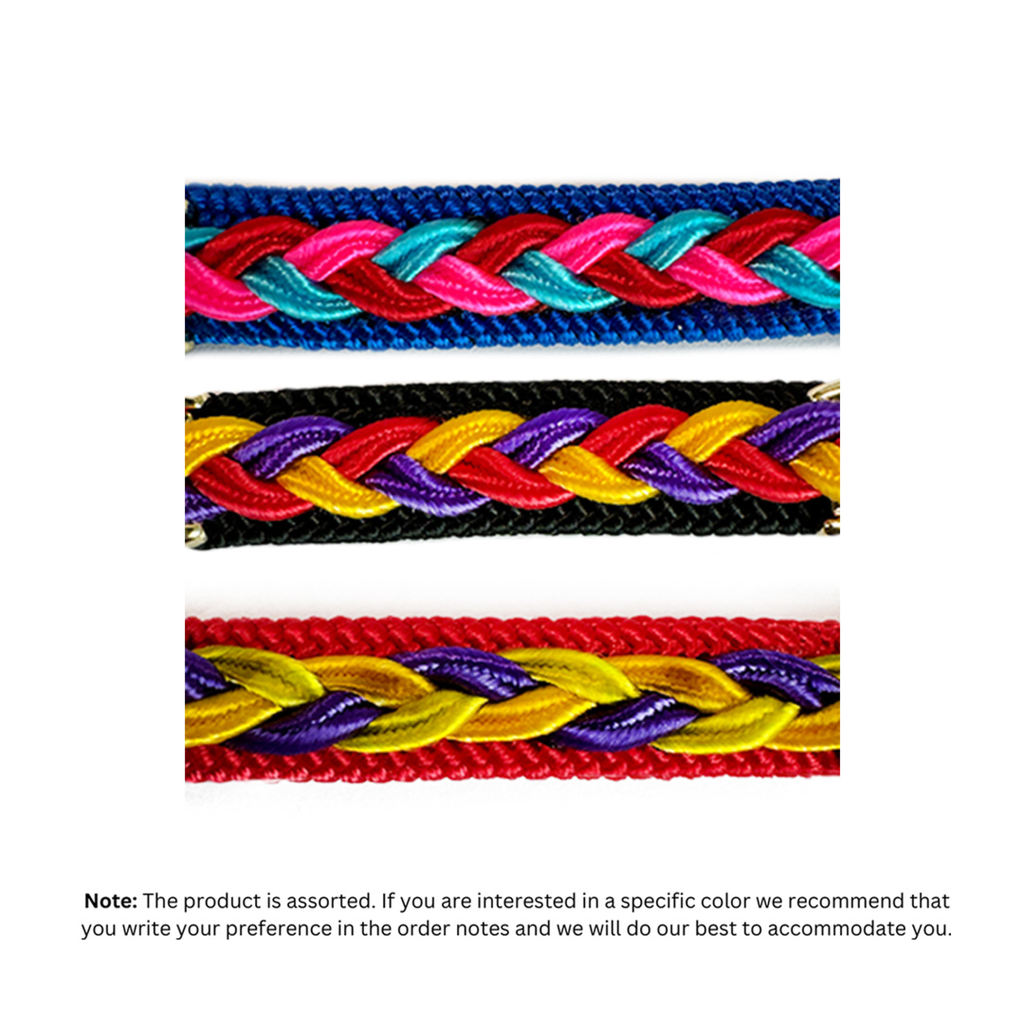 Bobby Nylon Elastic Cat Collar With Bell & Braid, Assorted Colors