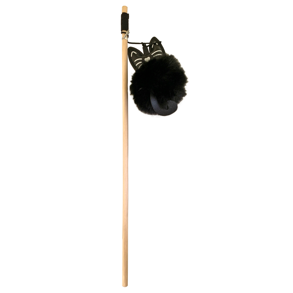 BOBBY Cat Stick Fright Black Cat 40 cm