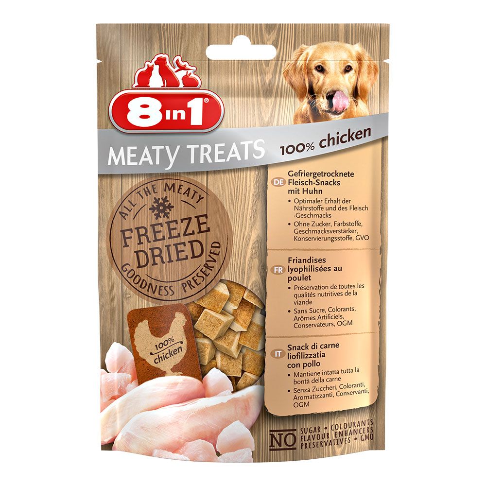 8in1 8in1 Meaty Treats Freeze Dried Duck 50 g