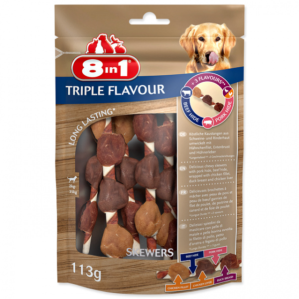 8in1 8in1 Triple Flavour Skewers 6pcs, 113 g