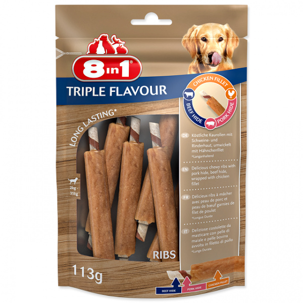 8in1 8in1 Triple Flavour Ribs 6pcs, 113 g